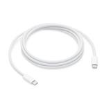 Apple - Kábel USB-C/USB-C, 240 W, opletený, 2 m, biela