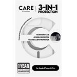 CARE - Bundle Hoops Ceramic + Tvrdené sklo UWF Ceramic + Puzdro Kickstand pre iPhone 16 Pro