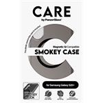 CARE - Puzdro Smokey s čiernym QI pre Samsung Galaxy S25+, čierna