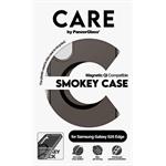 CARE - Puzdro Smokey s čiernym QI pre Samsung Galaxy S25 Edge, čierna