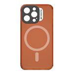 case&me - Puzdro Neon s MagSafe pre iPhone 14 Pro, oranžová