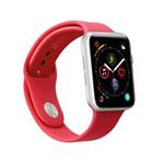 case&me - Remienok pre Apple Watch 38/40/41 mm M, silikón, červená