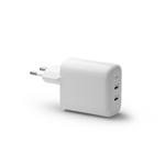 dbramante1928 - Cestovný adaptér re-charge GaN 2x USB-C, 2x 20 W, biela