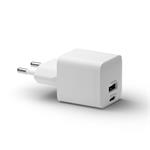 dbramante1928 - Cestovný adaptér re-charge GaN USB-A/USB-C, 25 W, biela