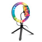 EASY&SHARE - Selfie kruhové svetlo Multicolour LED 10'' so statívom