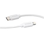 EasyCell - Kábel USB-C/Lightning MFI, 1 m, biela