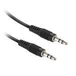 Ekon - Audio kábel jack 3,5 mm M, dĺžka 1 m, čierna