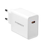 EVENERGY - Cestovný adaptér USB-C, 20 W, PD, biela