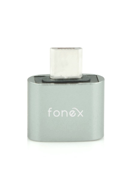 Fonex - Adaptér OTG/USB-C, sivá