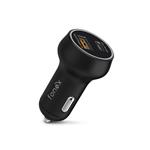 Fonex - Autoadaptér Power Delivery USB-A/USB-C, 3 A, 45 W, čierna