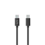 Fonex - Kábel USB-C/USB-C, 20 W, 1,5 m, čierna