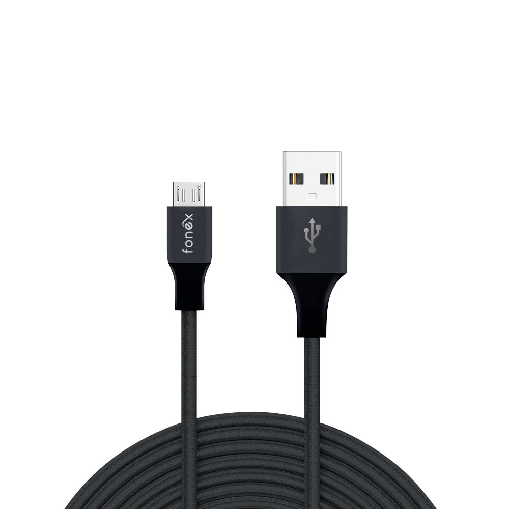 Fonex - Kábel USB/MicroUSB SCh 12W,1m,či