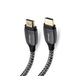 HImage - Kábel HDMI v.1.4 Ethernet, pozlátený, 1,5 m, šedá