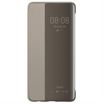 Huawei - Puzdro knižkové, Smart View pre Huawei P30, khaki