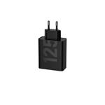 Motorola - Cestovný adaptér 2x USB-C, 125 W, TurboPower, čierna