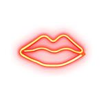 Music Hero - LUME Neónová nástenná lampa Red Lips Glow