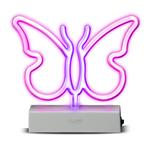 Music Hero - LUME Neónová stolná lampa Pink Butterfly Vibes