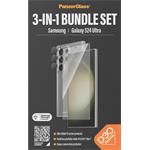 PanzerGlass - Bundle Hoops + Tvrdené sklo UWF + Hard Case D3O pre Samsung Galaxy S24 Ultra