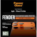 PanzerGlass - Ochranný kryt objektívu Fender pre iPhone 17 Pro Max, oranžová