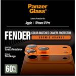 PanzerGlass - Ochranný kryt objektívu Fender pre iPhone 17 Pro, oranžová