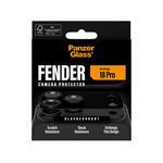 PanzerGlass - Ochranný kryt objektívu Fender pre iPhone 18 Pro, black currant