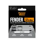 PanzerGlass - Ochranný kryt objektívu Fender pre iPhone 18 Pro Max, strieborná