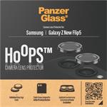 PanzerGlass - Ochranný kryt objektívu fotoaparátu Hoops pre Samsung Galaxy Z Flip6, čierna