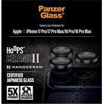 PanzerGlass - Ochranný kryt objektívu Hoops Ceramic II pre  iPhone 17 Pro Max/17 Pro/16 Pro Max/16 Pro, čierna