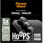 PanzerGlass - Ochranný kryt objektívu Hoops Ceramic pre Samsung Galaxy S25, čierna