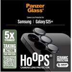 PanzerGlass - Ochranný kryt objektívu Hoops Ceramic pre Samsung Galaxy S25+, čierna