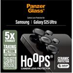 PanzerGlass - Ochranný kryt objektívu Hoops Ceramic pre Samsung Galaxy S25 Ultra, čierna