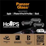 PanzerGlass - Ochranný kryt objektívu Hoops pre iPhone 14 Pro/14 Pro Max, čierna