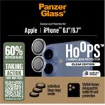 PanzerGlass - Ochranný kryt objektívu Hoops pre iPhone 16/16 Plus, číra