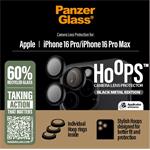 PanzerGlass - Ochranný kryt objektívu Hoops pre iPhone 16 Pro/16 Pro Max, čierna