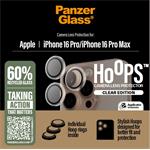 PanzerGlass - Ochranný kryt objektívu Hoops pre iPhone 16 Pro/16 Pro Max, číra