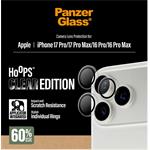 PanzerGlass - Ochranný kryt objektívu Hoops pre iPhone 17 Pro Max/17 Pro/16 Pro Max/16 Pro, číra