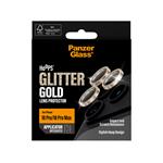 PanzerGlass - Ochranný kryt objektívu Hoops pre iPhone 18 Pro/18 Pro Max, glitter gold