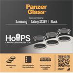 PanzerGlass - Ochranný kryt objektívu Hoops pre Samsung Galaxy S23 FE, čierna