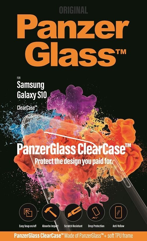 PanzerGlass - Puzdro ClearCase pre Samsung Galaxy S10, transparentná