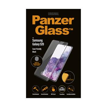 PanzerGlass - Tvrdené sklo Case Friendly pre Samsung Galaxy S20, Fingerprint komp., čierna
