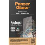 PanzerGlass - Tvrdené sklo Re:fresh UWF s aplikátorom pre iPhone 15 Plus, čierna