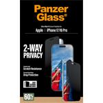 PanzerGlass - Tvrdené sklo UWF 2-Way Privacy s aplikátorom pre iPhone 17/16 Pro, čierna