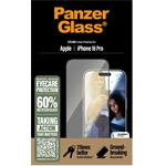 PanzerGlass - Tvrdené sklo UWF Eyecare s aplikátorom pre iPhone 16 Pro, čierna