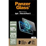 PanzerGlass - Tvrdené sklo UWF Gaming s aplikátorom pre iPhone 16/15, čierna