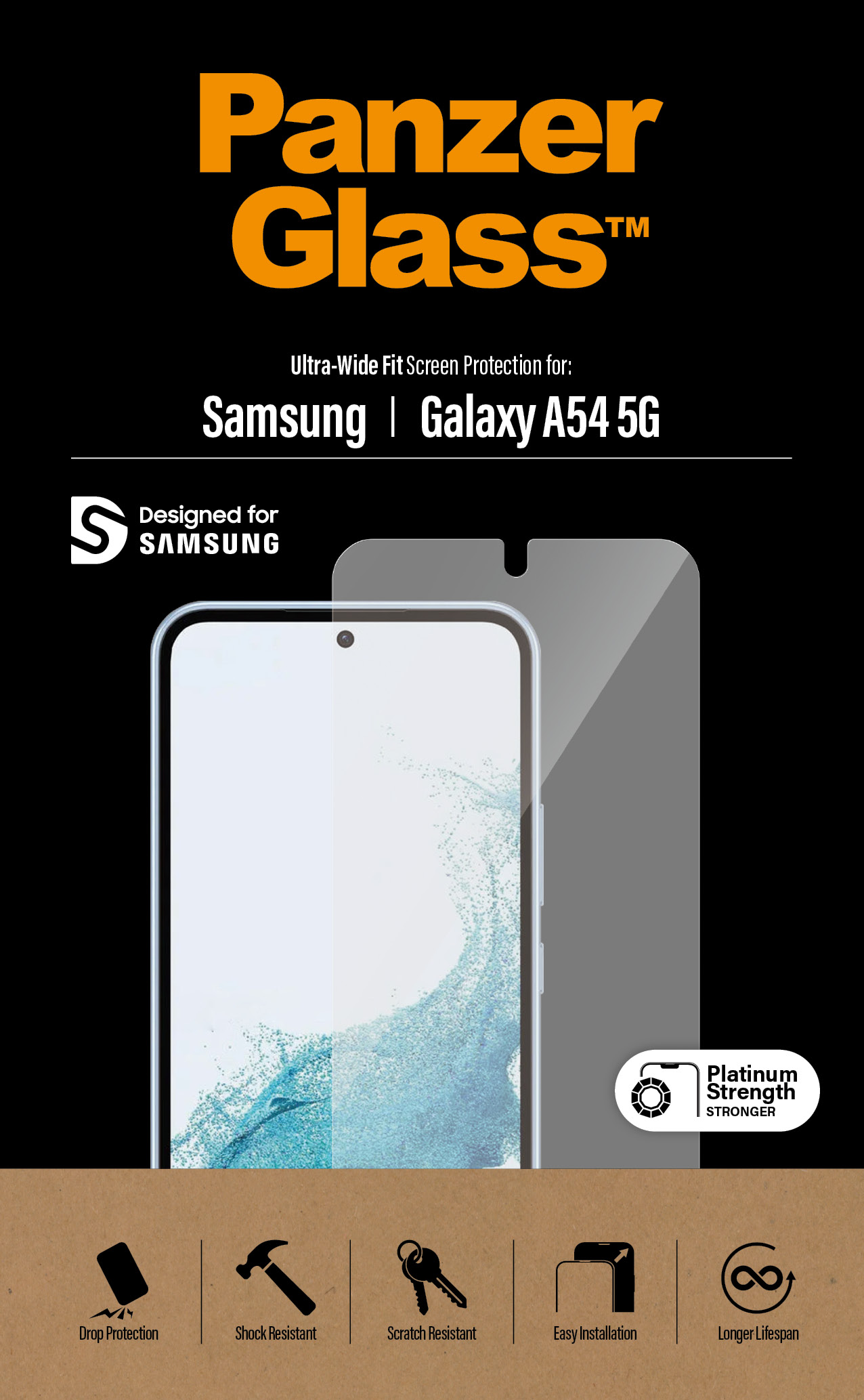 PG - Tvr sk UWF pre Galaxy A54 5G, číra