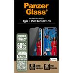 PanzerGlass - Tvrdené sklo UWF Privacy s aplikátorom pre iPhone 17e/16e/14/13/13 Pro, čierna
