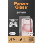 PanzerGlass - Tvrdené sklo UWF s aplikátorom pre iPhone 15, čierna