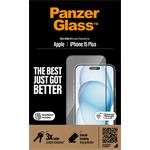 PanzerGlass - Tvrdené sklo UWF s aplikátorom pre iPhone 15 Plus, čierna