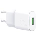 PURO - Cestovný adaptér Mini USB-A, 12 W, biela