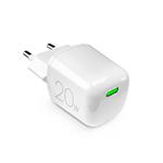 PURO - Cestovný adaptér MiniPro USB-C, GaN, 20 W, biela